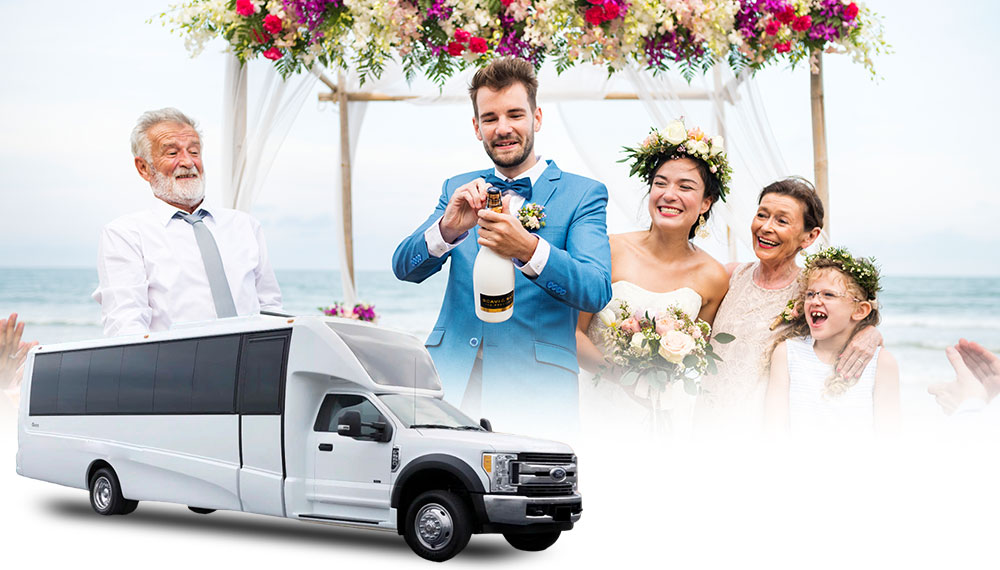 Wedding Party Bus Rental