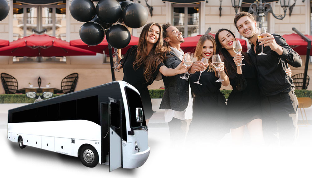 Prom party bus rental