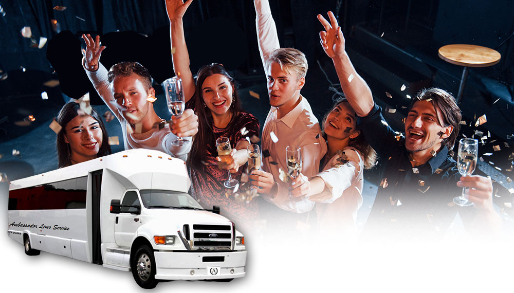 Prom party bus rental