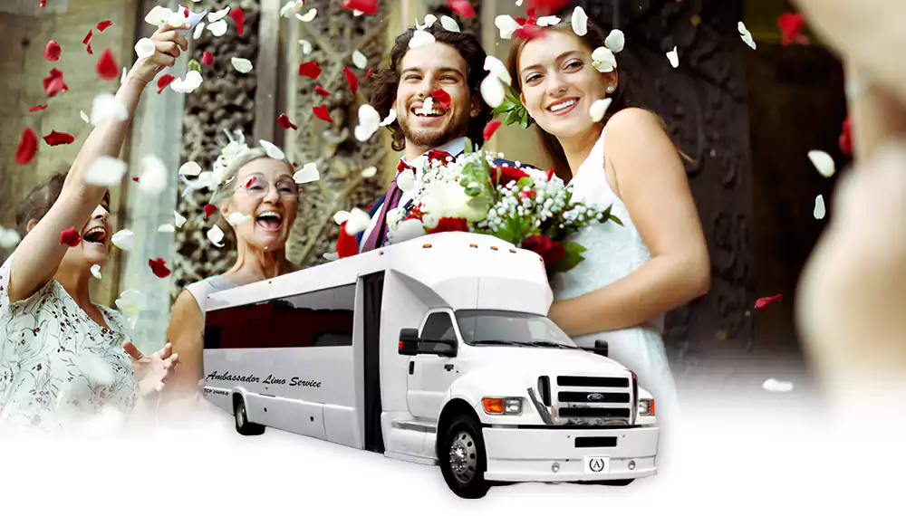 Wedding Party Bus Rental in San Ramon