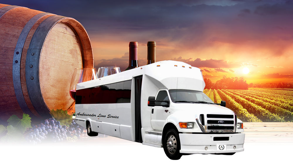 Wine Tour Party Bus Rental in Pleasanton