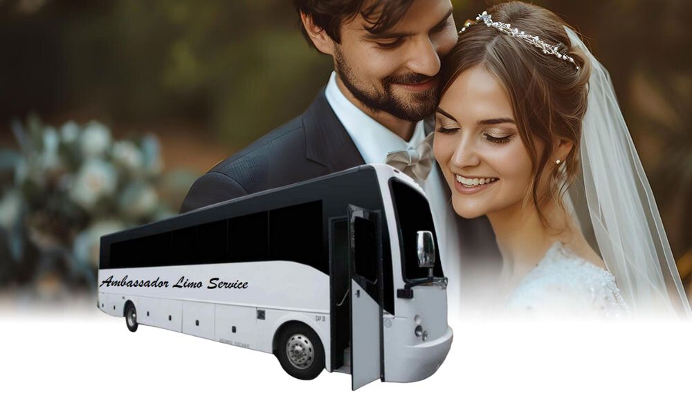 Wedding Party Bus Rental in Manteca