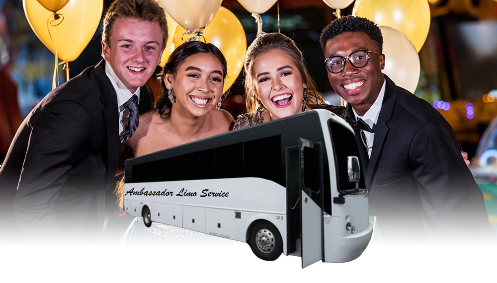 Prom party bus rental in Discovery Bay