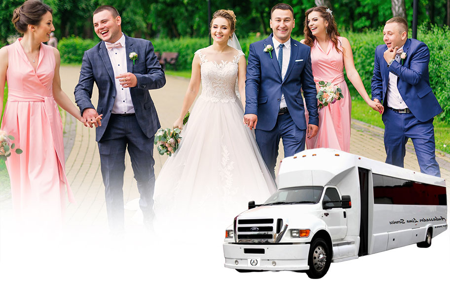 Wedding Party Bus Rental in Pittsburg