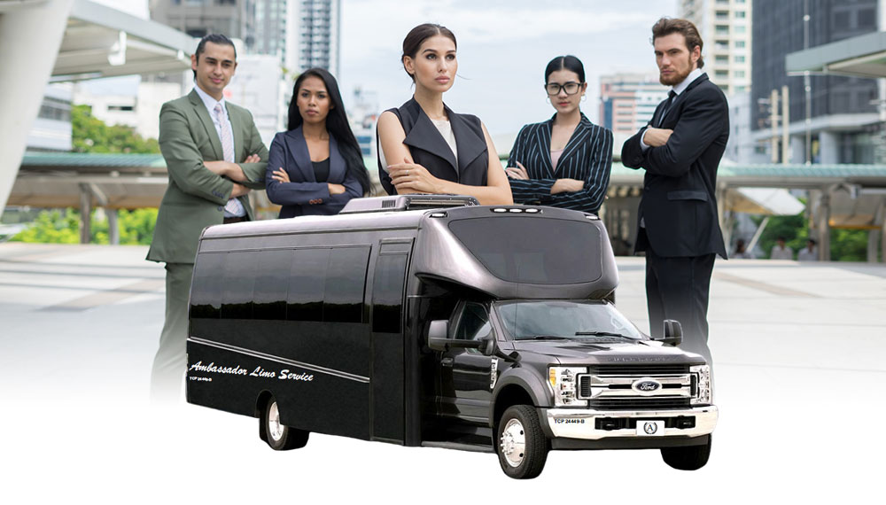 >Corporate Shuttle Bus Rental